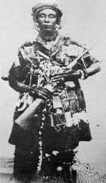 Yaa Asantewaa, dressed for battle. (Image: Public domain)
